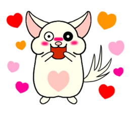 Chinchilla of Chitchi in English sticker #15110123