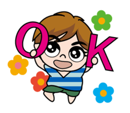 Ganbaru Boy sticker #15110300