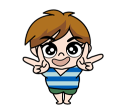 Ganbaru Boy sticker #15110328