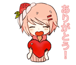 strawberry bavarois girl sticker #15110342