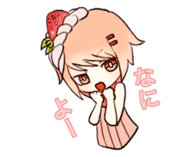 strawberry bavarois girl sticker #15110352