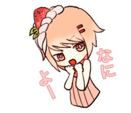strawberry bavarois girl sticker #15110352