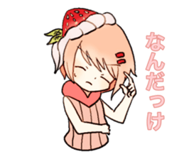 strawberry bavarois girl sticker #15110367