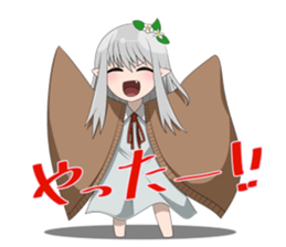 The girl with jewels' eyes sticker #15110388