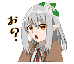 The girl with jewels' eyes sticker #15110391