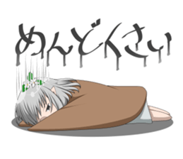 The girl with jewels' eyes sticker #15110407