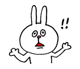 Rabbit and kanji sticker #15110497