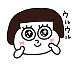 Short hair girl.. sticker #15110744