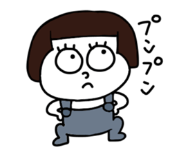 Short hair girl.. sticker #15110760