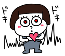 Short hair girl.. sticker #15110762