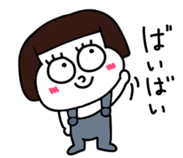 Short hair girl.. sticker #15110763