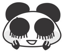 Kawaii Panda Face Collection sticker #15110832