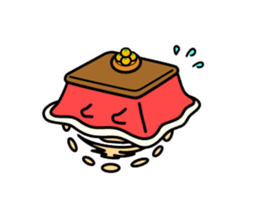 The kotatsu cat moves 3 sticker #15110856