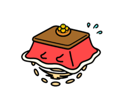 The kotatsu cat moves 3 sticker #15110856