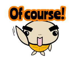 Mamekichi of the tortoise. English ver. sticker #15110916