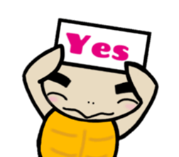 Mamekichi of the tortoise. English ver. sticker #15110917