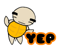 Mamekichi of the tortoise. English ver. sticker #15110919