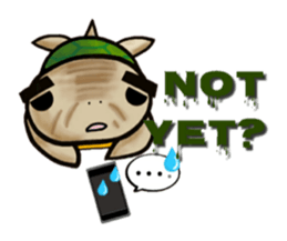 Mamekichi of the tortoise. English ver. sticker #15110931