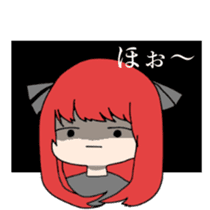 expressionless face japanese girl sticker #15110986