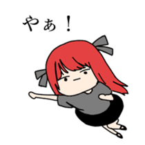expressionless face japanese girl sticker #15110987