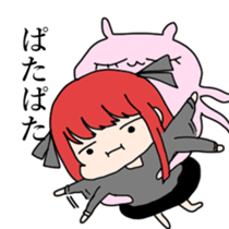 expressionless face japanese girl sticker #15110994