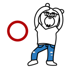 Hello! Kuma-pan sticker #15111506