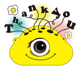 Monsters with flowers in heads sticker #15112145