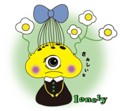Monsters with flowers in heads sticker #15112165