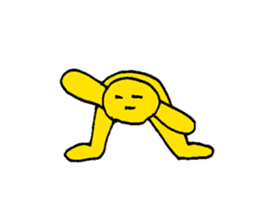 Yellow Man 001 sticker #15112260