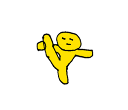 Yellow Man 001 sticker #15112261