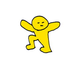 Yellow Man 001 sticker #15112265