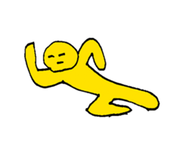Yellow Man 001 sticker #15112266