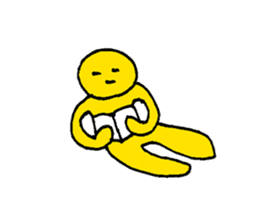 Yellow Man 001 sticker #15112273