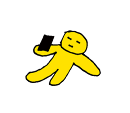 Yellow Man 001 sticker #15112274