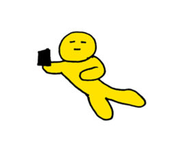 Yellow Man 001 sticker #15112275