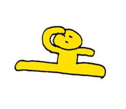 Yellow Man 001 sticker #15112280