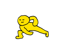 Yellow Man 001 sticker #15112293