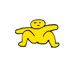 Yellow Man 001 sticker #15112298