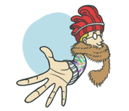 Johnny the weird winter hat sticker #15112536
