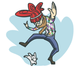 Johnny the weird winter hat sticker #15112541