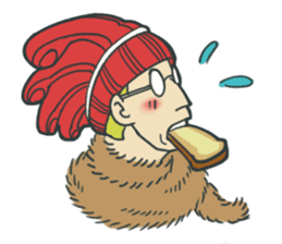 Johnny the weird winter hat sticker #15112543