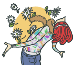 Johnny the weird winter hat sticker #15112546