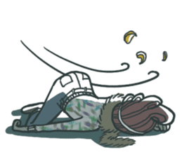 Johnny the weird winter hat sticker #15112551