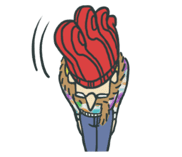 Johnny the weird winter hat sticker #15112552