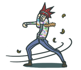 Johnny the weird winter hat sticker #15112558