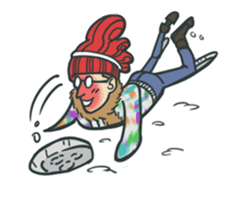 Johnny the weird winter hat sticker #15112559