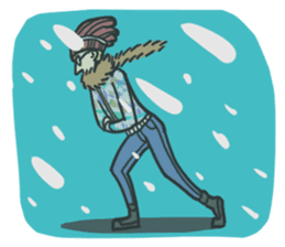 Johnny the weird winter hat sticker #15112561