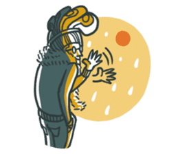 Johnny the weird winter hat sticker #15112569