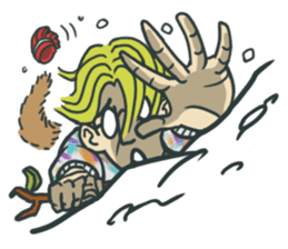 Johnny the weird winter hat sticker #15112570