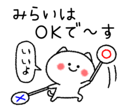 Miraichan neko sticker sticker #15113026